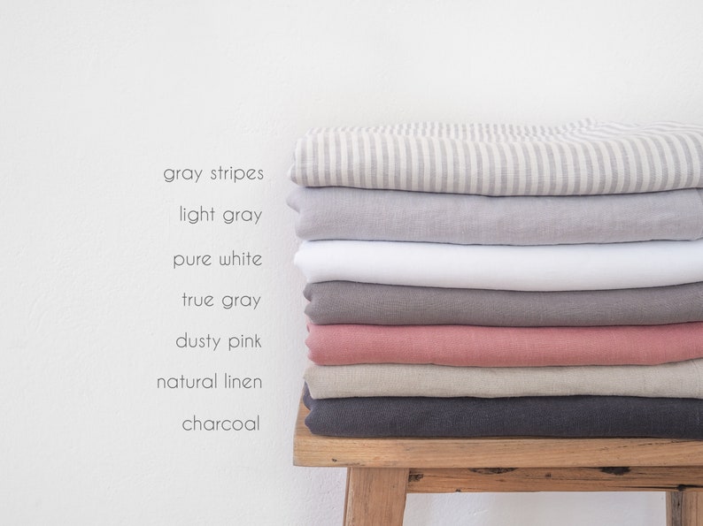 Staubiges rosafarbenes Tischtuch aus gerolltem Leinen. | Etsy