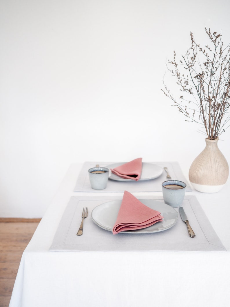 elegant linen placemats