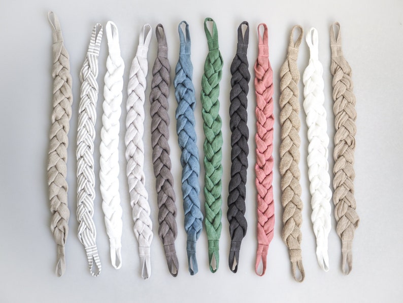 Braided Linen Curtain Hold-back Made of Heavy Linen (280 G/m2 ...