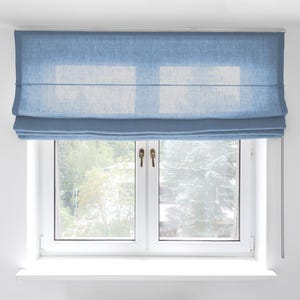Linen roman shade | Heavy linen roman blind | Custom roman shades