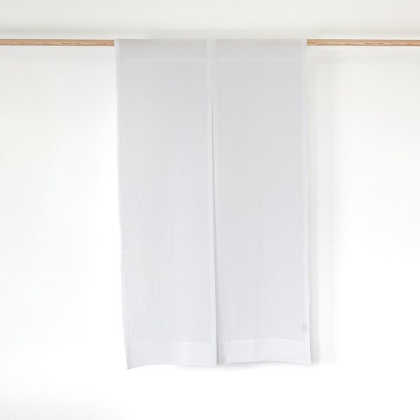 Leinen Noren Vorhänge in pure white, japanische Vorhänge, traditioneller Noren Vorhang.