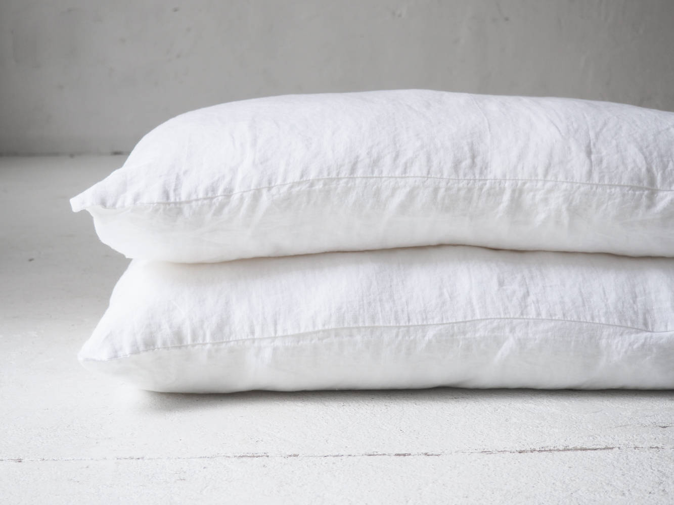 100 pure white linen pillow case custom size pillowcase Etsy