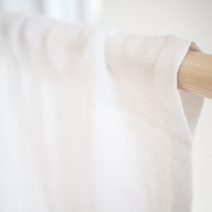 white medium linen drapes