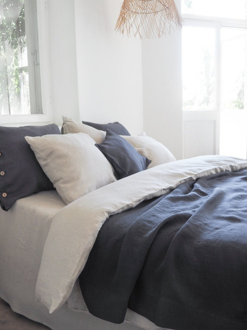 linen bed cover