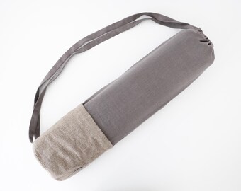Linen Pilates Mat Holder – Eco Mat Bag, Lightweight & Practical