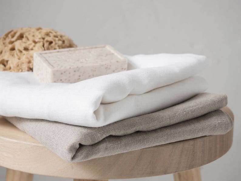 linen bath towel