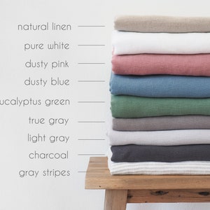 Natural linen pillow case made of 100% highest quality European linen. image 6