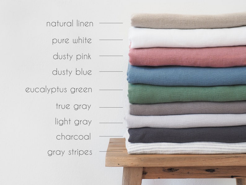 Natural linen pillow case made of 100% highest quality European linen. image 6