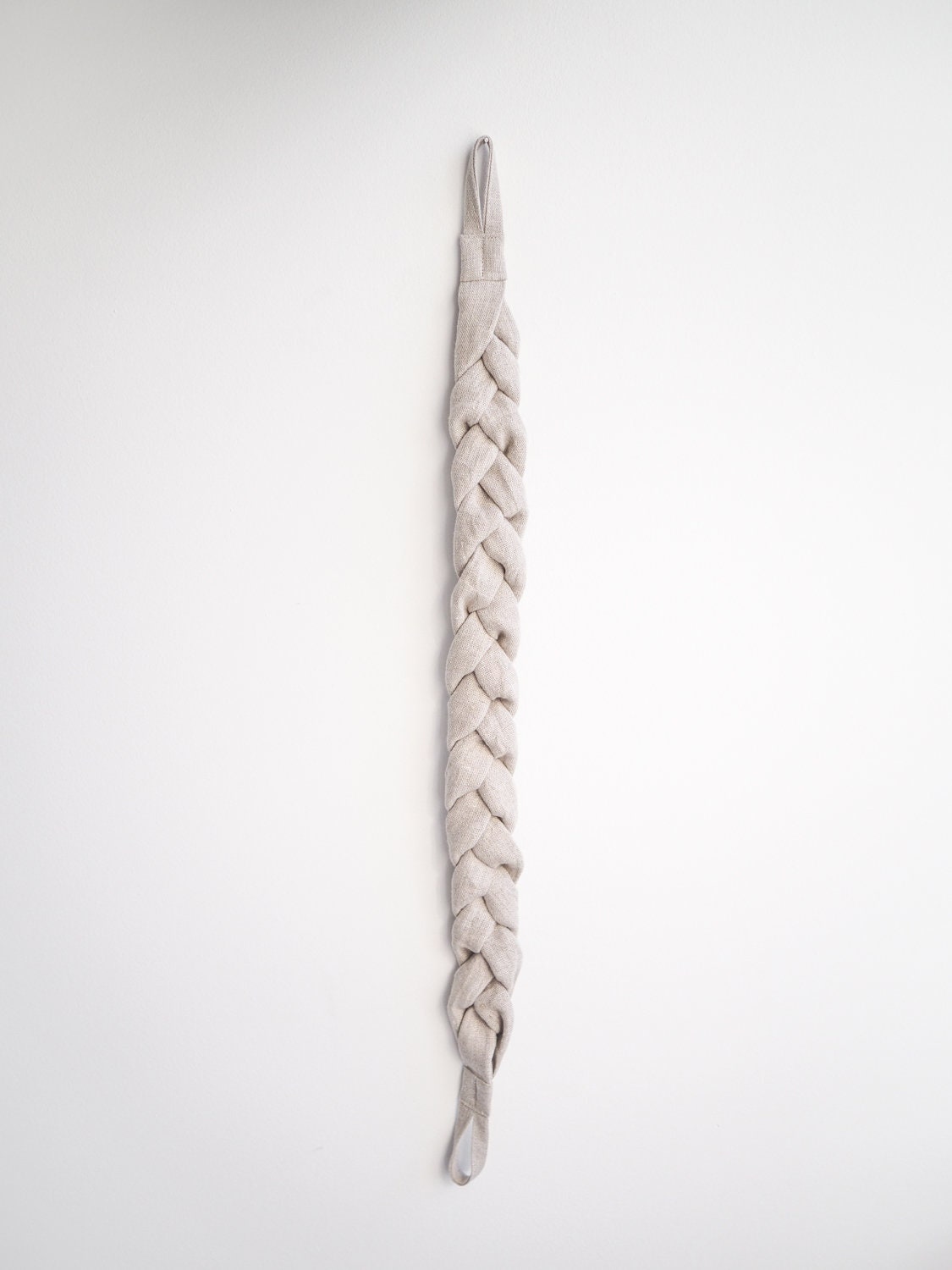 Handcrafted Braided Linen Curtain Tieback, Muslin Fabric Holdback - Etsy