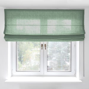 Linen roman shade | Heavy linen roman blind | Custom roman shades