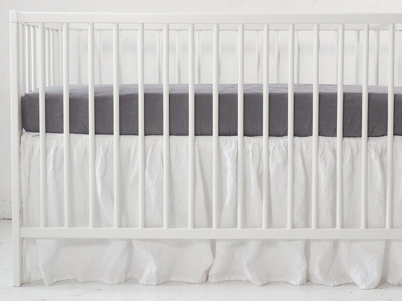 linen crib sheet
