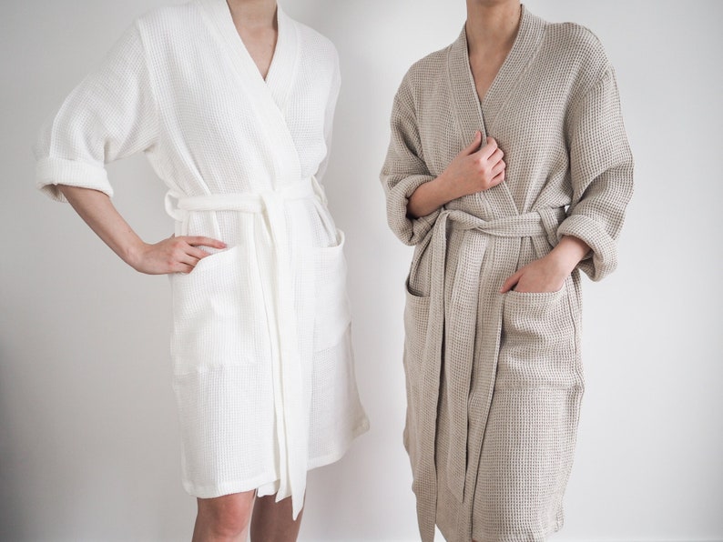 bathrobe made of linen