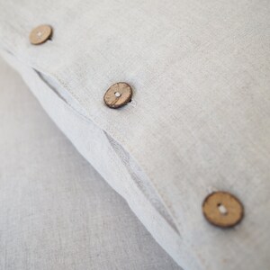 natural linen pillowcase