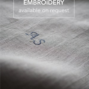 linen towel with embroidery