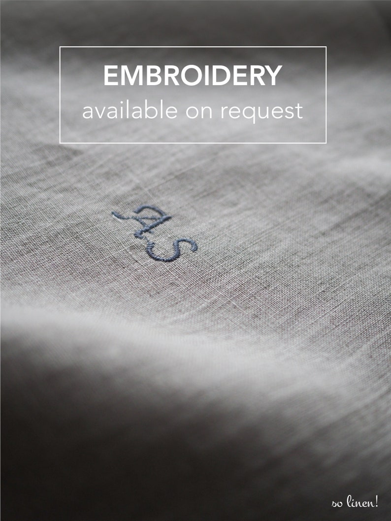 linen towel with embroidery