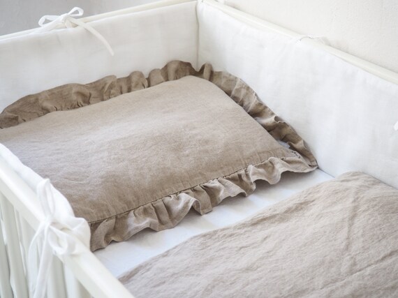 linen crib bedding