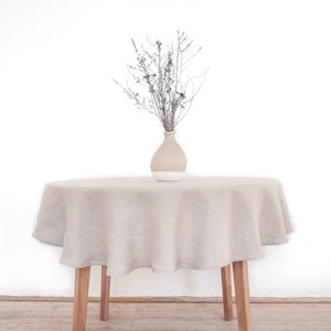 natural linen tablecloth