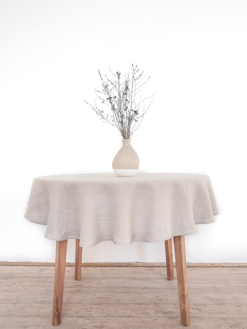 natural linen tablecloth