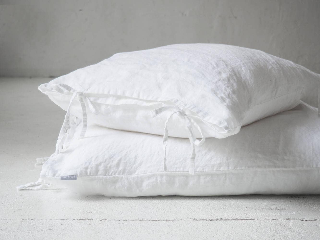 40x60 pillow cover bow Pure with a linen white pillow case tied linen pillow