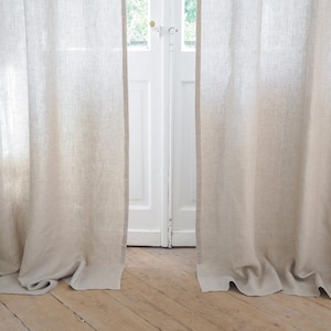 tab top linen drapes