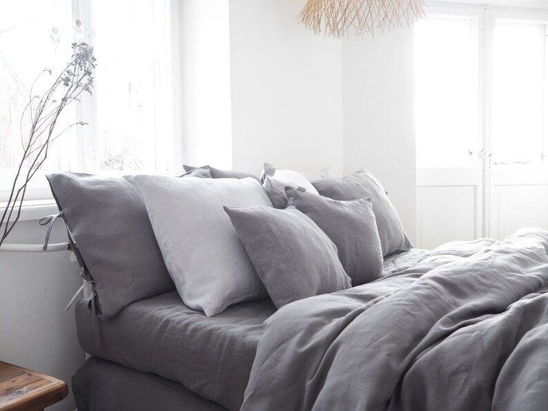 Solingen Linen Duvet Cover - Thumbnail 4