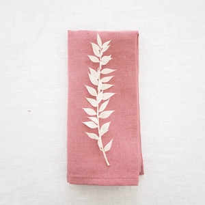 dusty pink table napkin