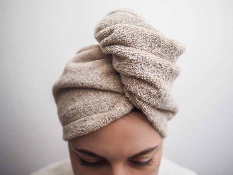 linen bath turban