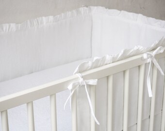 white crib comforter
