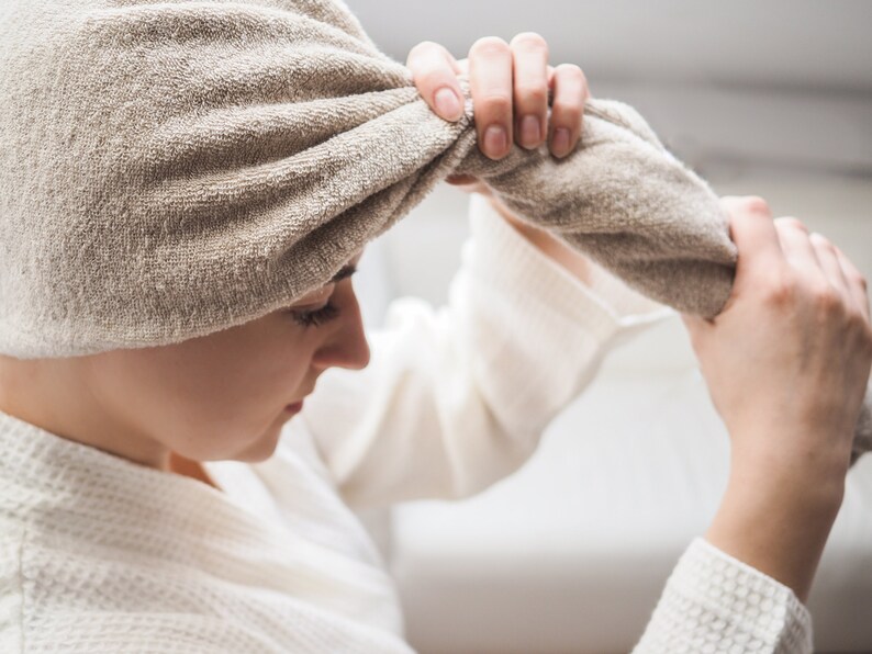 linen terry turban