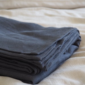 simple linen blanket