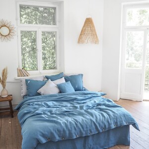 blue duvet