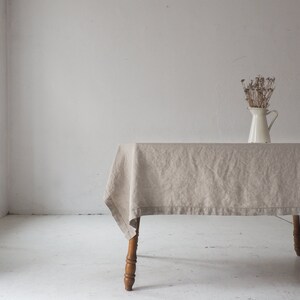 natural linen tablecloth