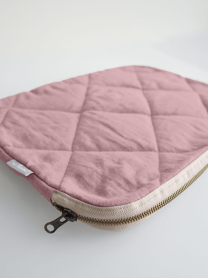 Soft Labtop MacBook Sleeve. Quilted Laptop Cover. Soft Padded Hemp Filling - Etsy