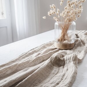 linen muslin runner