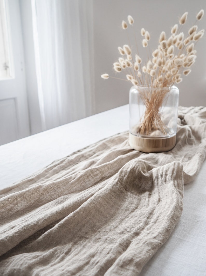 linen muslin runner