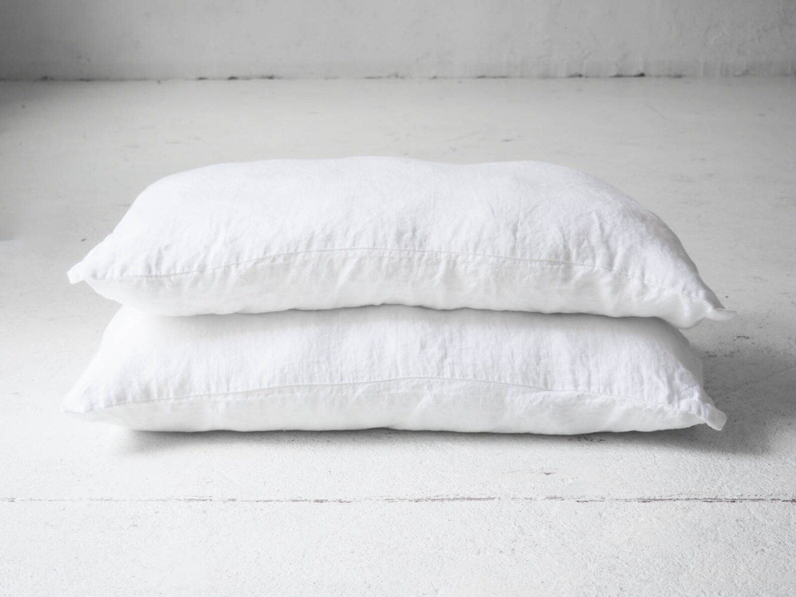 100 pure white linen pillow case custom size pillowcase Etsy