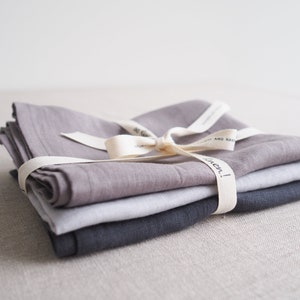 charcoal linen dish towel