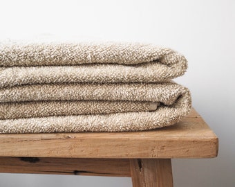 Linen terry towel. Sauna towel made of 100% linen.