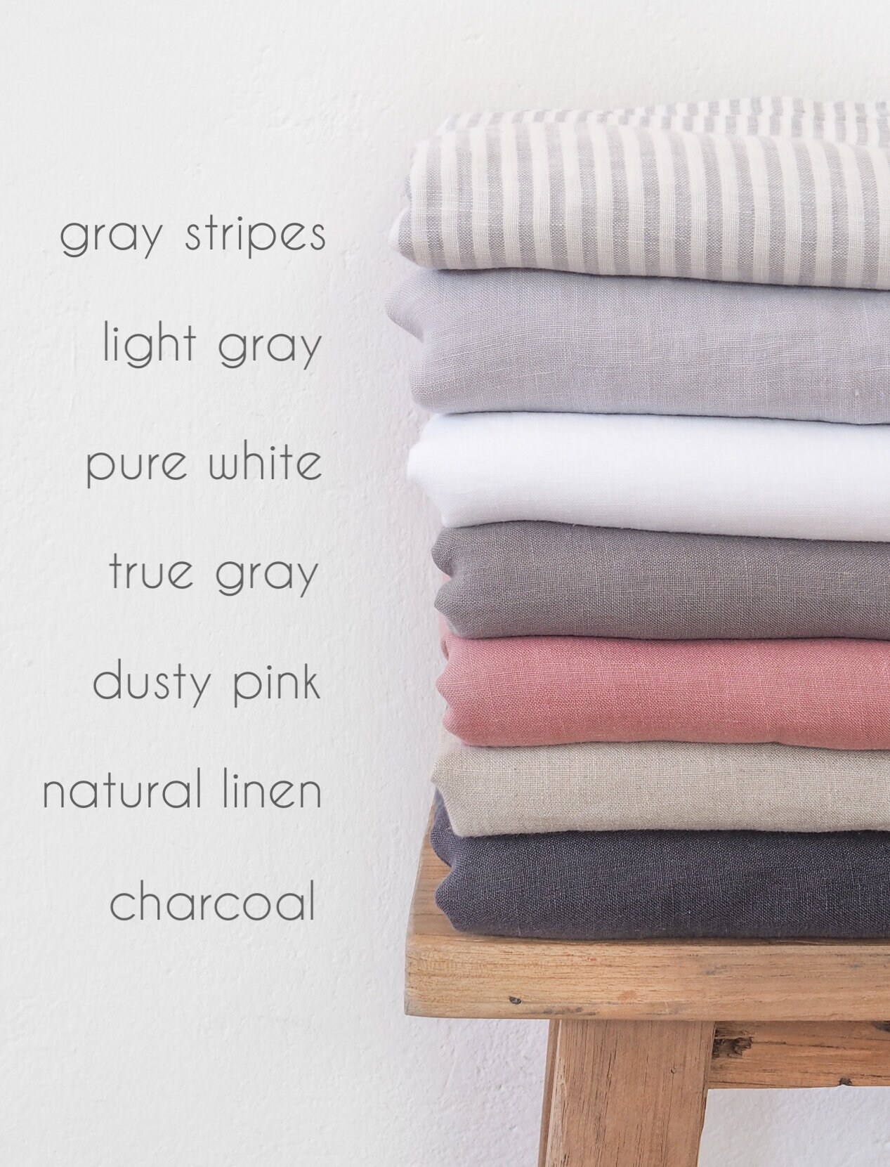 Gray LINEN BLANKET king size gueen size. Summer linen | Etsy