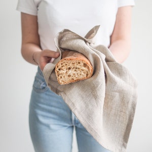 handmade linen kitchen towel