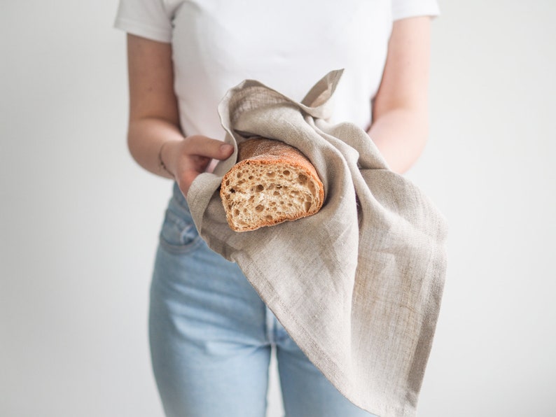 handmade linen kitchen towel