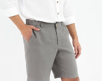 Linen shorts men. linen clothing men. shorts men.