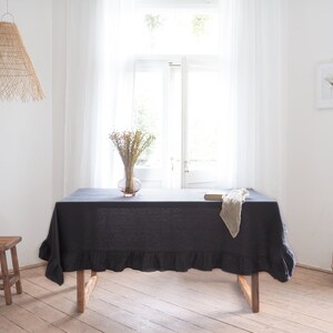 charcoal tablecloth