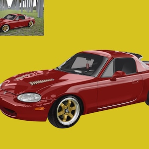 Customized  Car Vector,Personalized Car Vector,Car Portrait ,Car illustration , Gift for car lovers ,Fathers Day gifts , Gifts for him