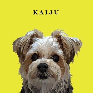 Gepersonaliseerd digitaal huisdierportret: aangepaste vectorillustratie voor honden, katten en meer - downloadbare kunst