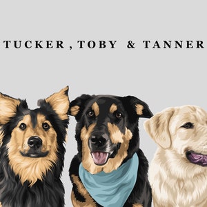 Personalized Digital Pet Portrait: Custom Vector Illustration for Dog Lovers and Pet Owners