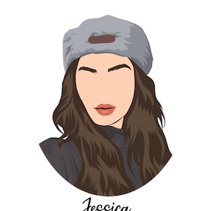 Retrato de pareja sin rostro personalizado: Ilustración minimalista personalizada, descarga digital