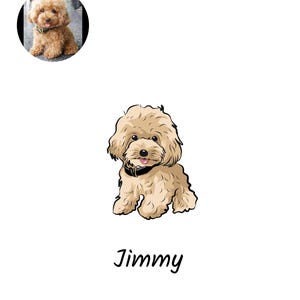 Custom Pet Portrait: Simple Line Drawing of Dog or Cat - Personalized Minimalist Illustration Art