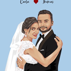 Personalized Pet and Human Portrait: Custom Digital Illustration for Unique Cartoon Art Gift