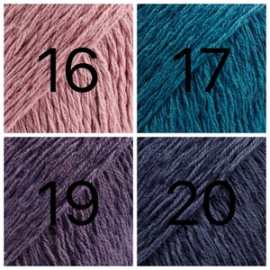Fil de lin et de coton DK Garnstudio Drops Design BELLE 53 % coton égyptien 14 lin 33 viscose Crochet d'été tricot double, 8 fils image 7